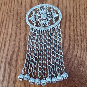 EUC Vintage Sarah Coventry Silver Tone Filigree Pin